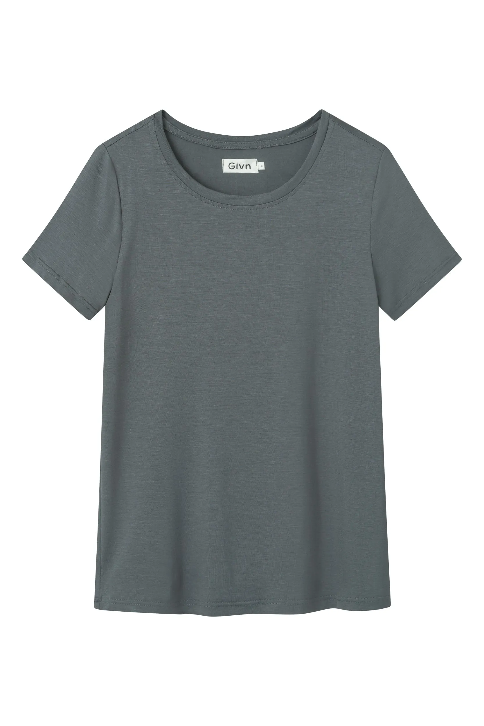 T-shirt LENA in TENCEL™ Lyocell - Shadow Grey (Tencel) Givn Berlin