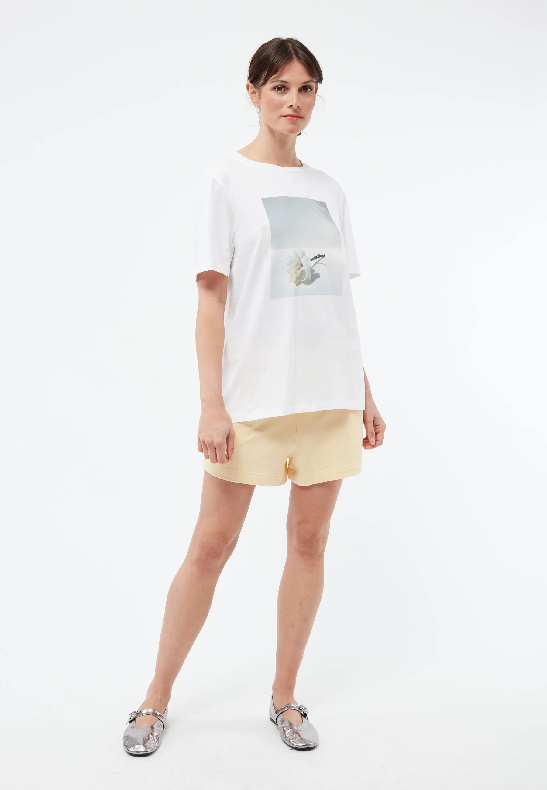 T-shirt MASHA (Rose) organic cotton - White Givn Berlin