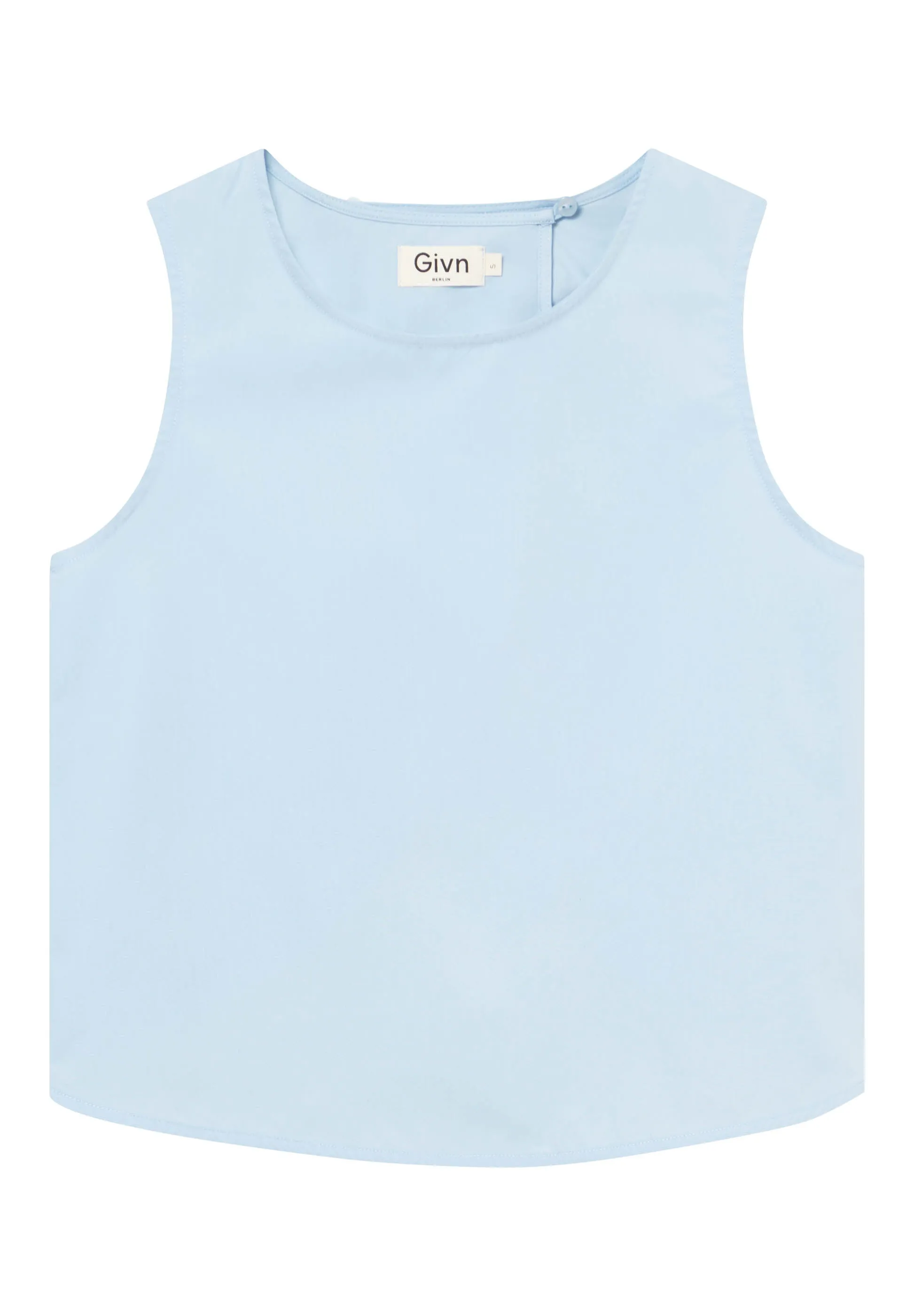 Top GBDOROTHY in cotton with back detail - Ice Blue Givn Berlin
