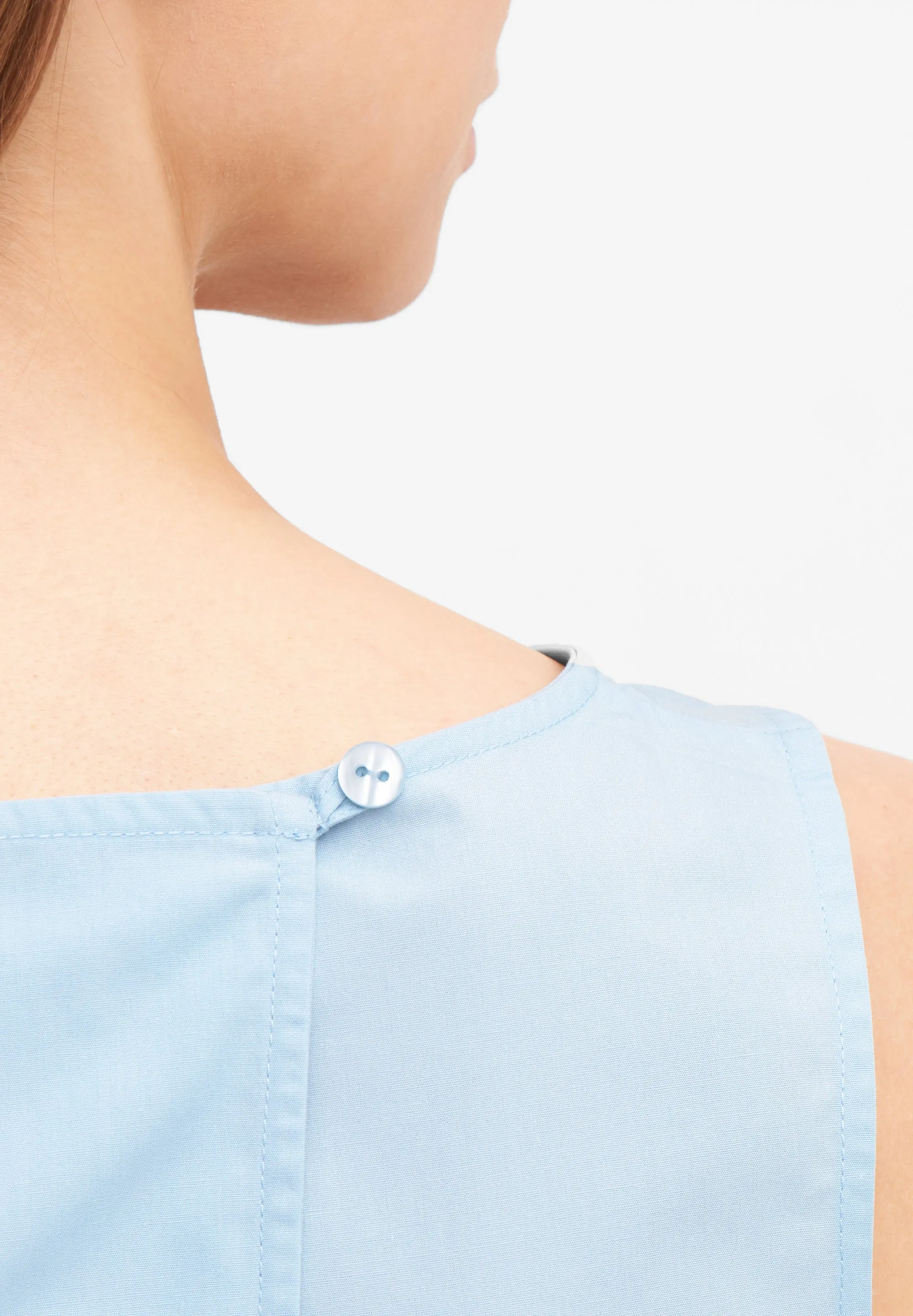 Top GBDOROTHY in cotton with back detail - Ice Blue Givn Berlin