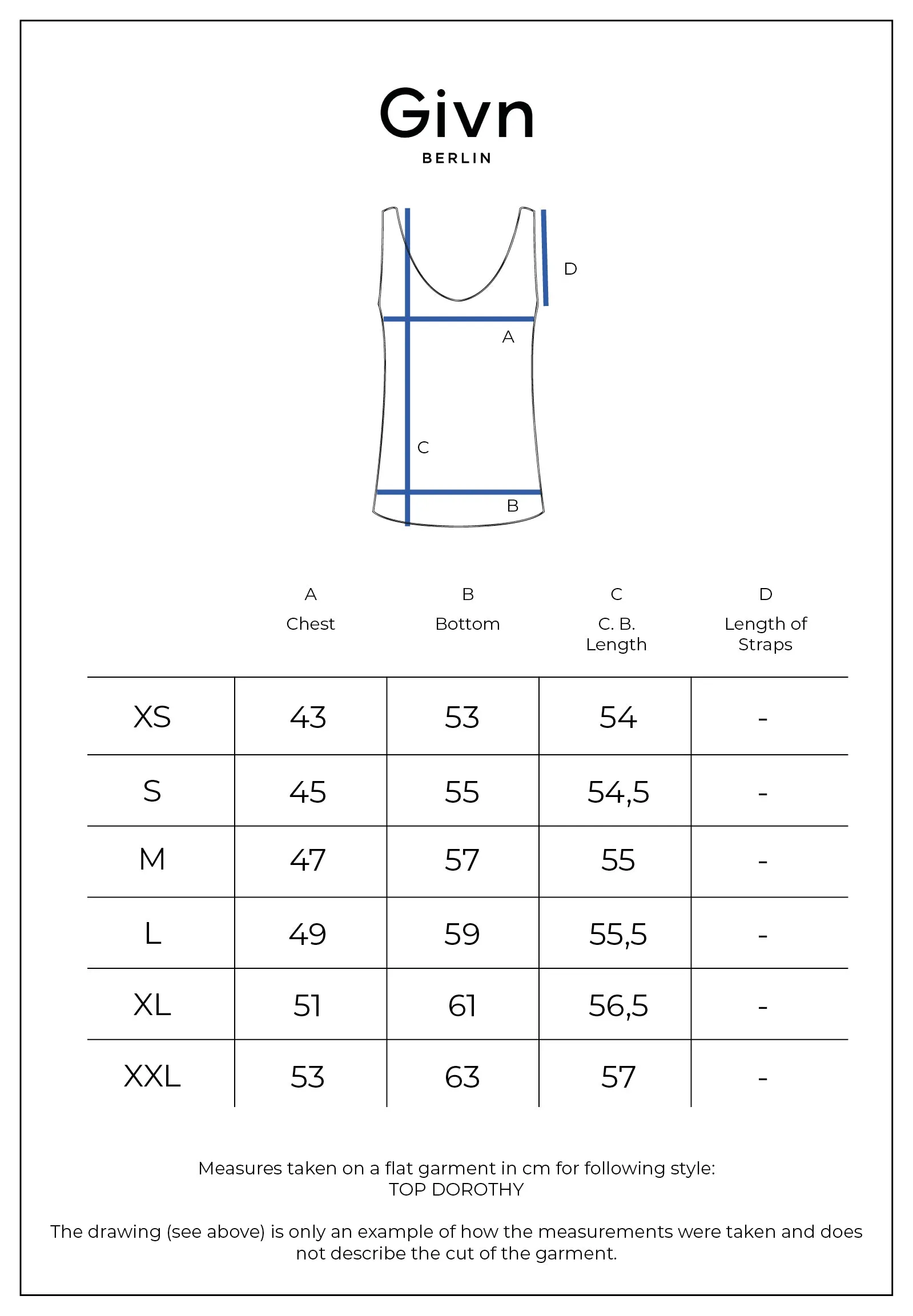Top GBDOROTHY In Linen With Back Detail - Midnight Blue (Linen) Givn Berlin