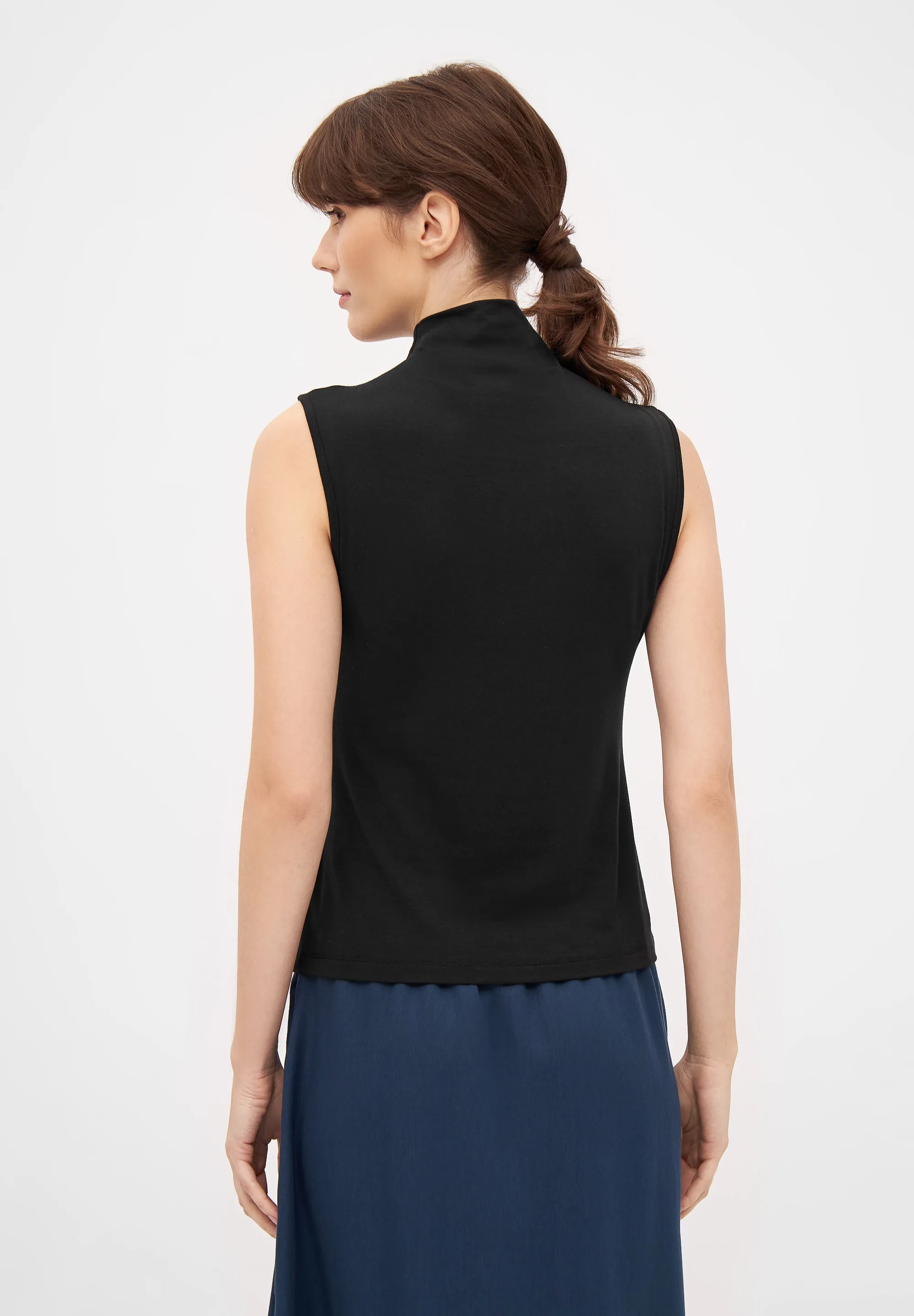 Top JANET in TENCEL™ Lyocell - Black (Tencel) Givn Berlin