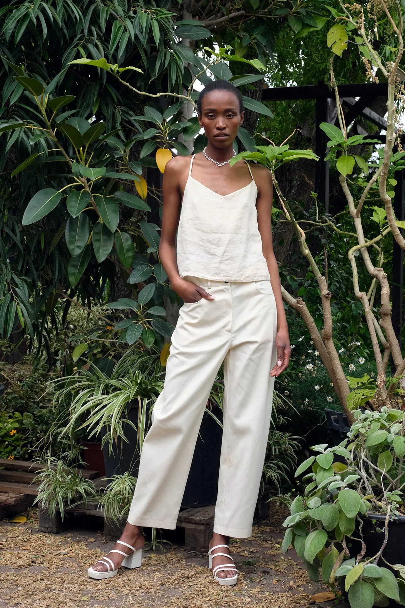Top JULIE in linen - Beige (Linen) Givn Berlin