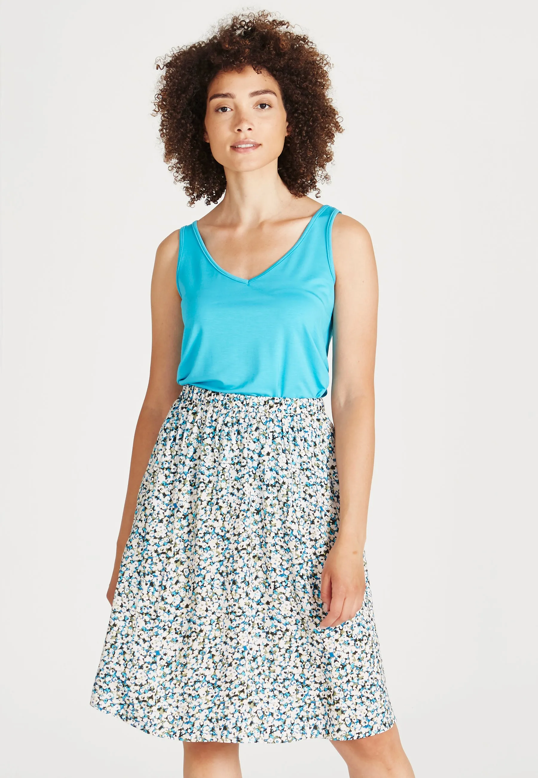 Top VICTORIA in TENCEL™ Lyocell - Scuba Blue (Tencel) Givn Berlin