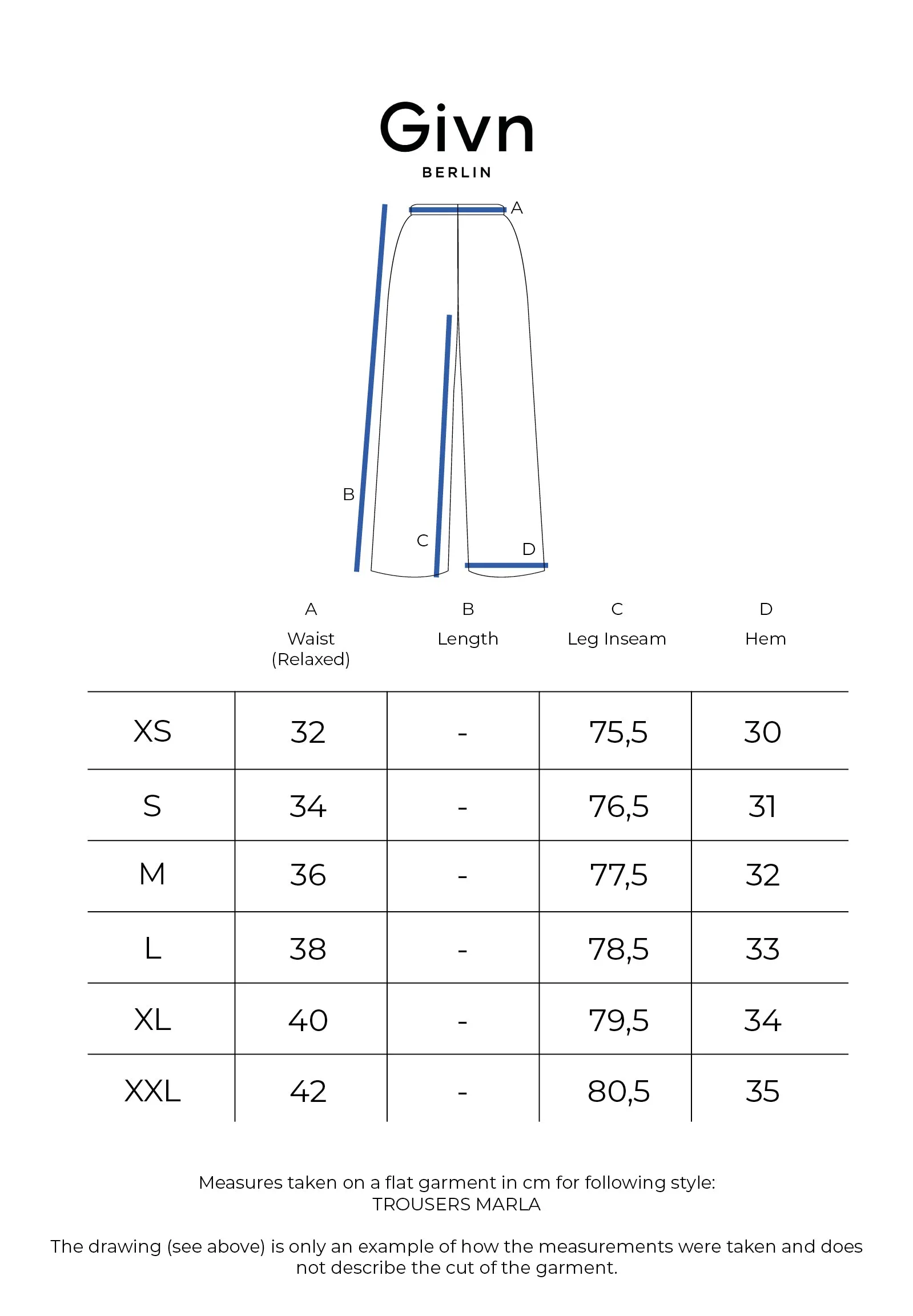 Trousers GBMARLA out of TENCEL™ with peach-effect Givn Berlin
