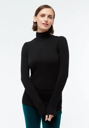 Turtleneck longsleeve VIDA in TENCEL™ Lyocell - Black (Tencel) Givn Berlin