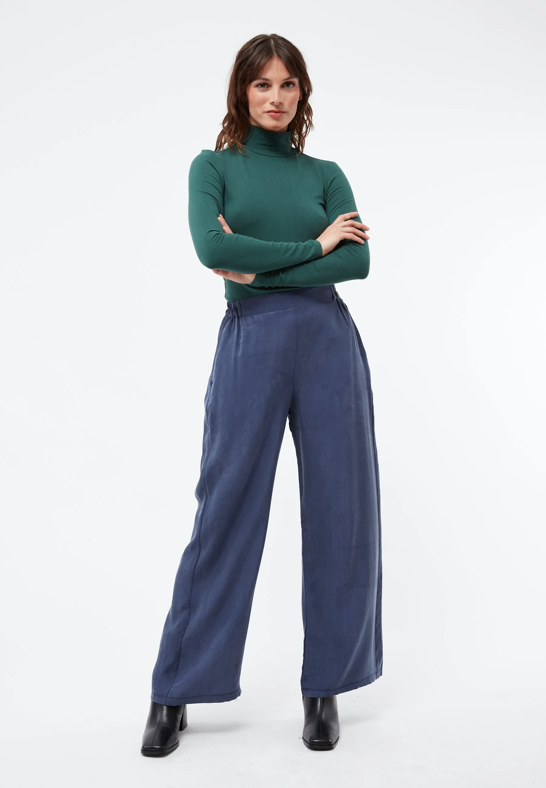 Turtleneck longsleeve VIDA in TENCEL™ Lyocell - Cedar Green (Tencel) Givn Berlin