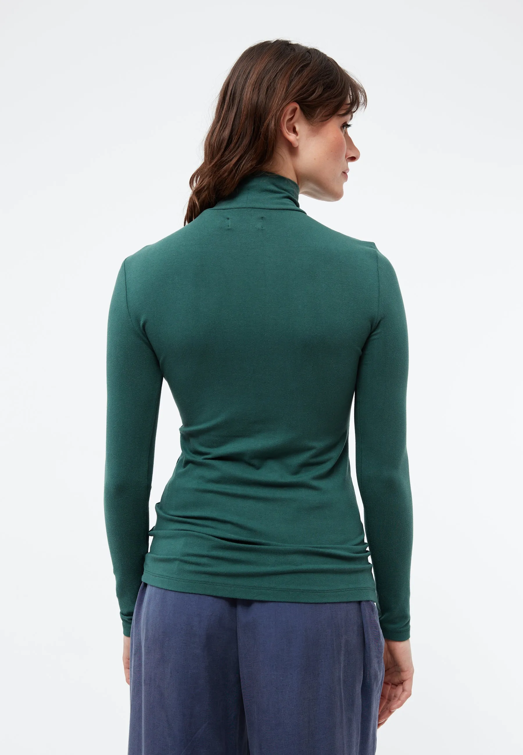 Turtleneck longsleeve VIDA in TENCEL™ Lyocell - Cedar Green (Tencel) Givn Berlin