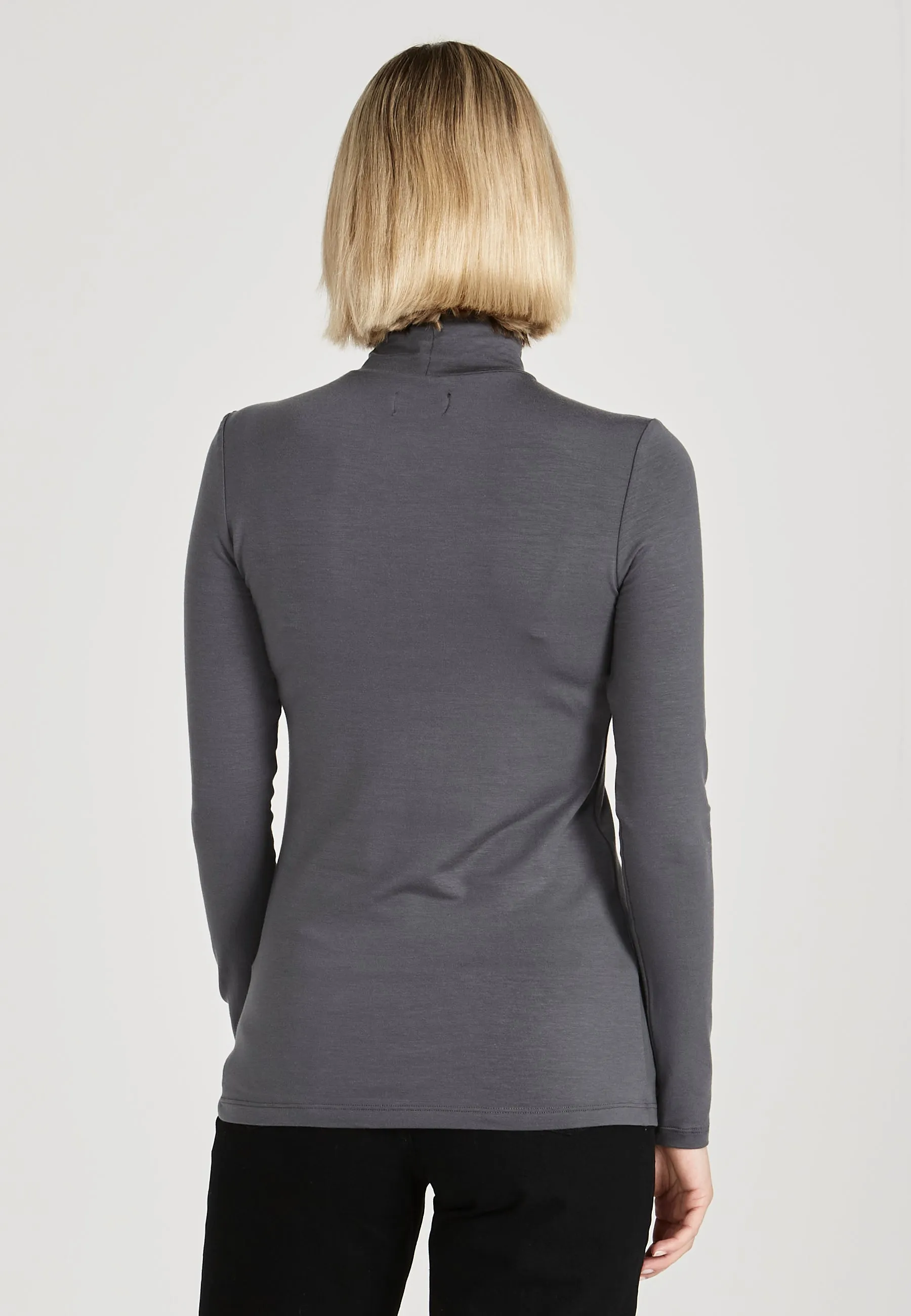 Turtleneck longsleeve VIDA in TENCEL™ Lyocell - Shadow Grey (Tencel) Givn Berlin