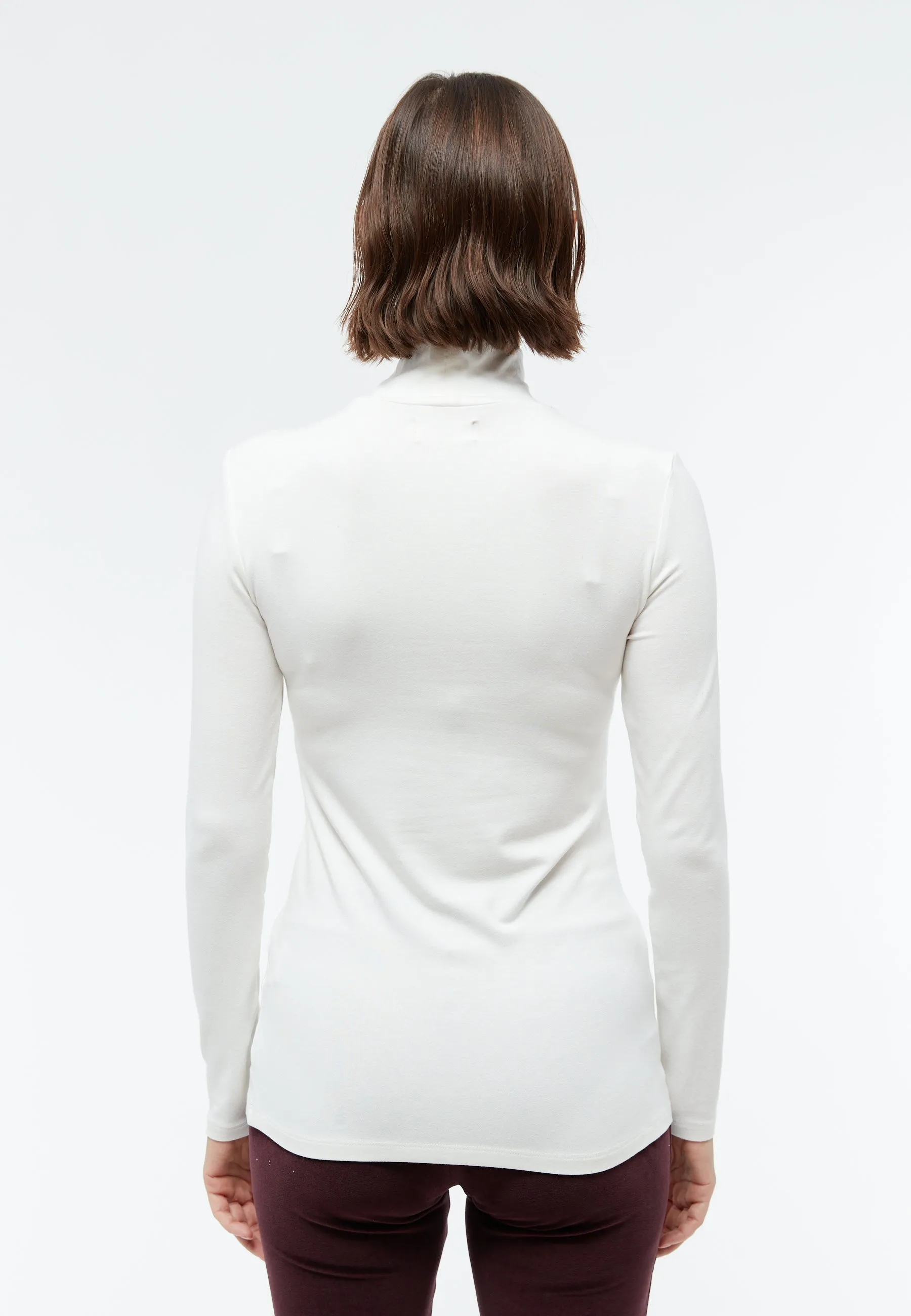 Turtleneck longsleeve VIDA in TENCEL™ Lyocell  - Undyed (Tencel) Givn Berlin