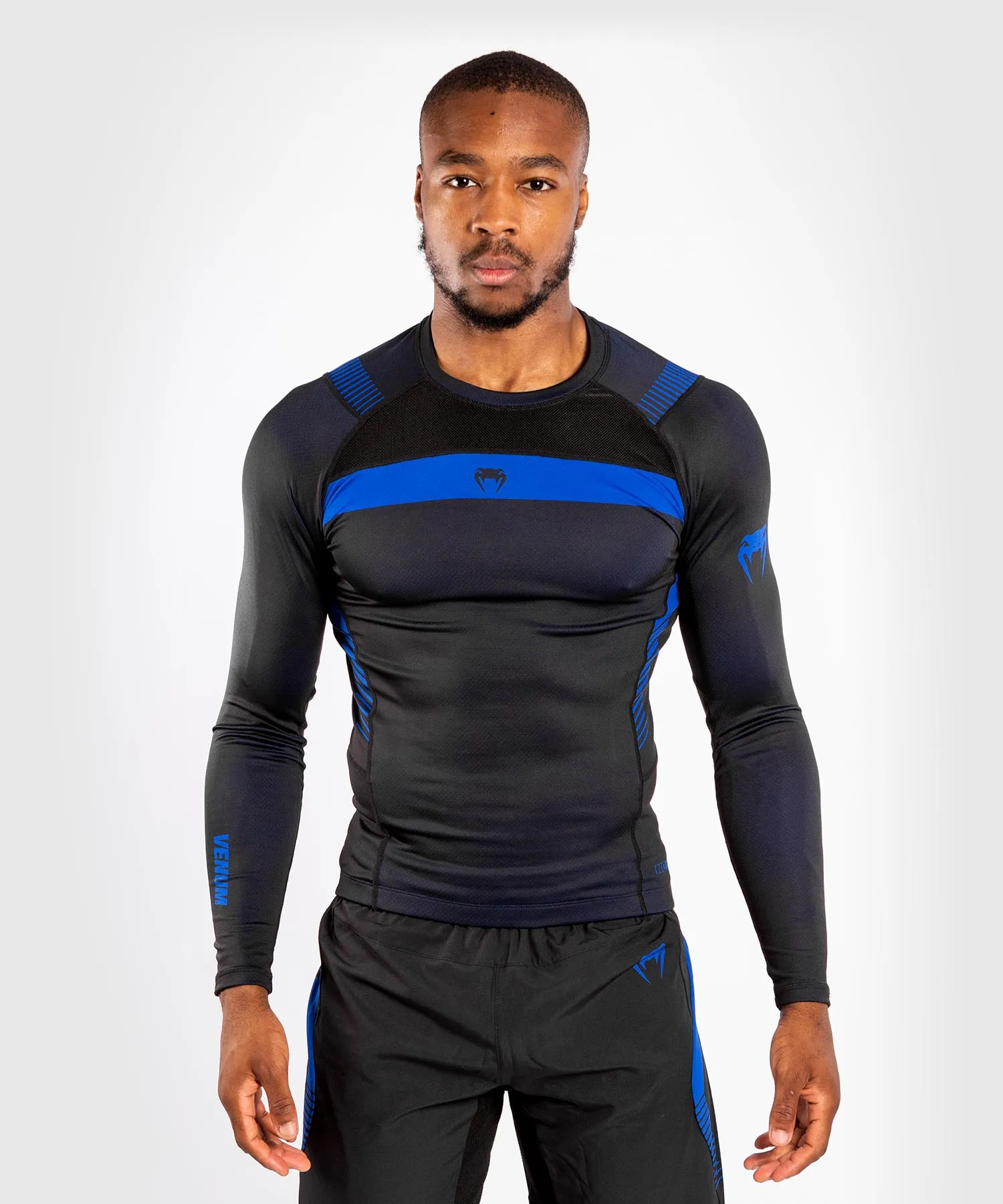 Venum NoGi 3.0 Rashguard - Long Sleeves - Black/Blue