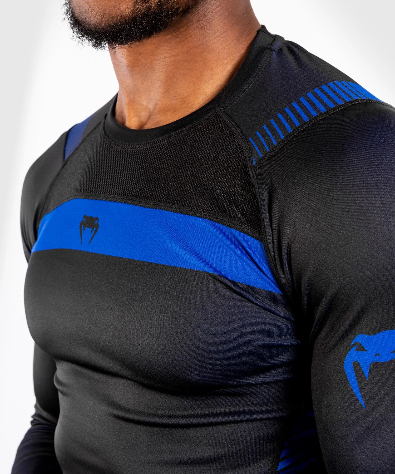 Venum NoGi 3.0 Rashguard - Long Sleeves - Black/Blue
