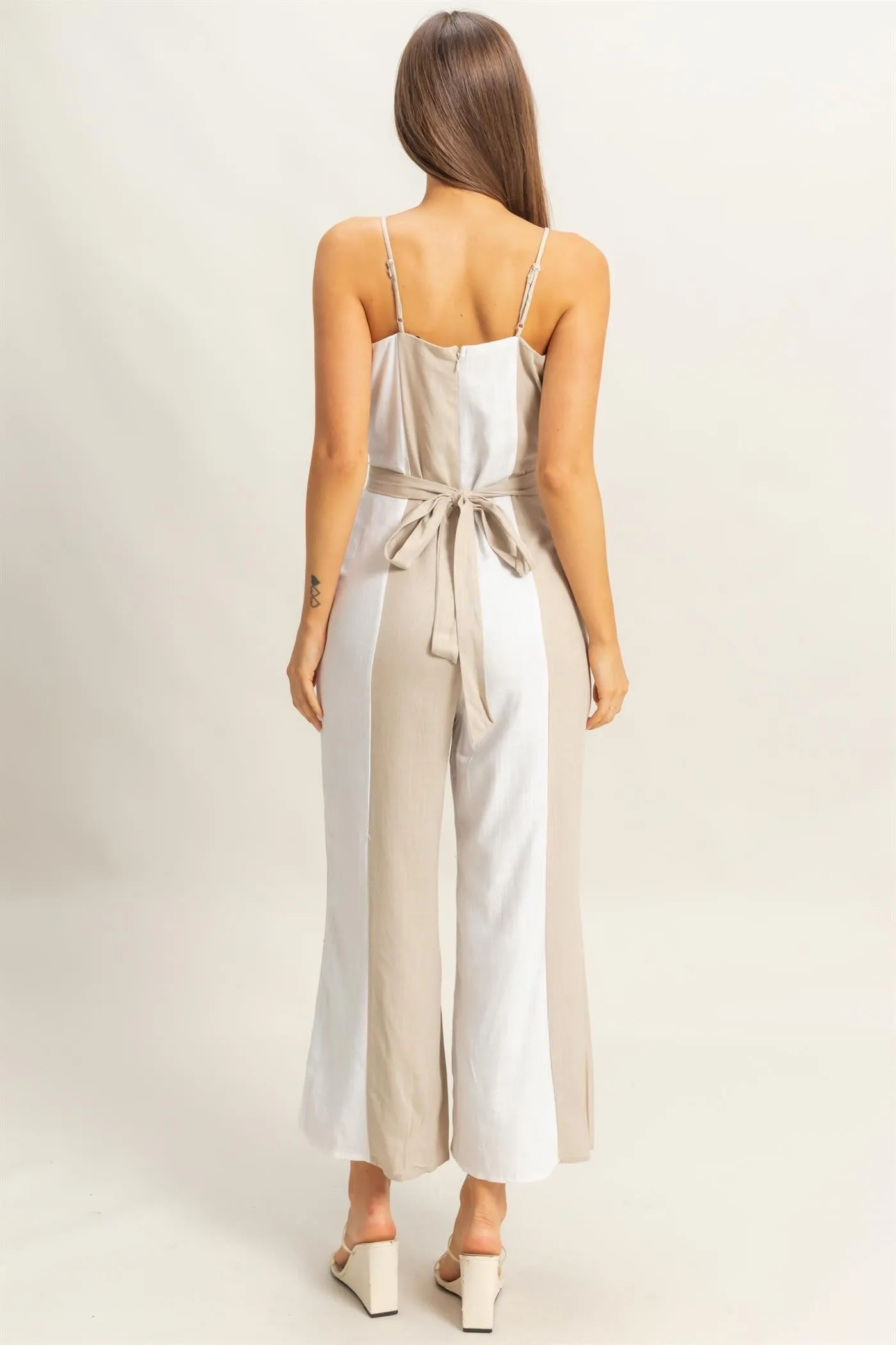 VERTICAL STRIPE JUMPSUIT