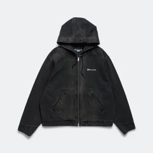 Washed Carpenter Jacket - Black