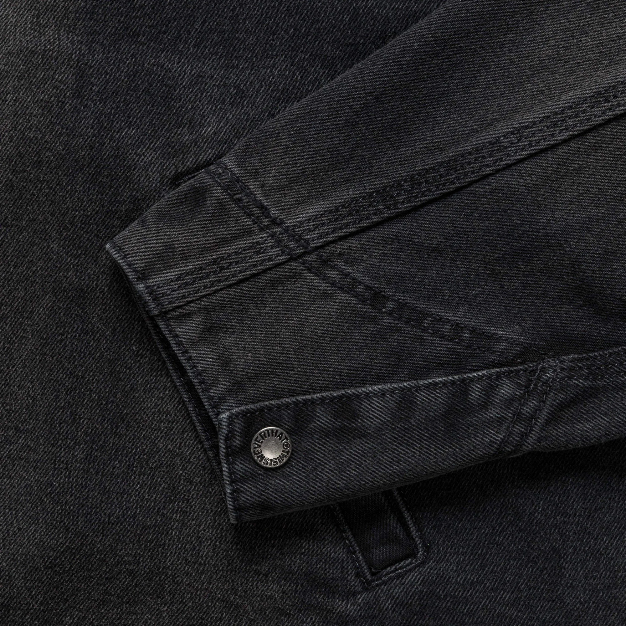 Washed Carpenter Jacket - Black