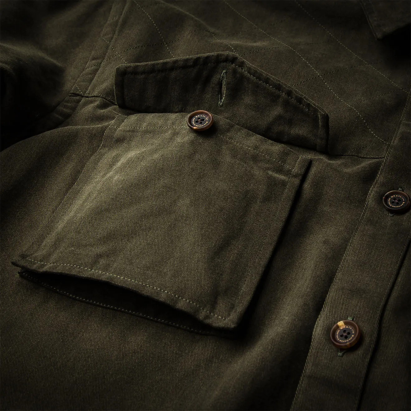 Westley Richards The Expedition Safari Shirt Brushed Green