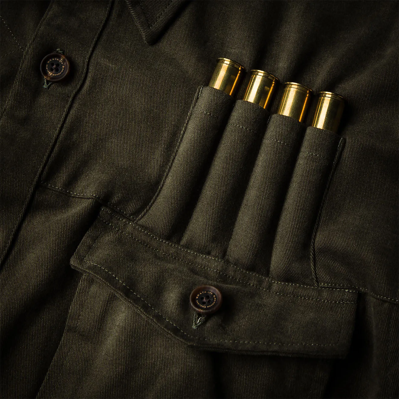Westley Richards The Expedition Safari Shirt Brushed Green